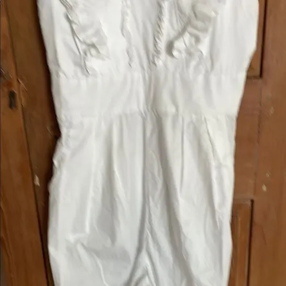 Tibi crisp White Ruffled Jumpsuit